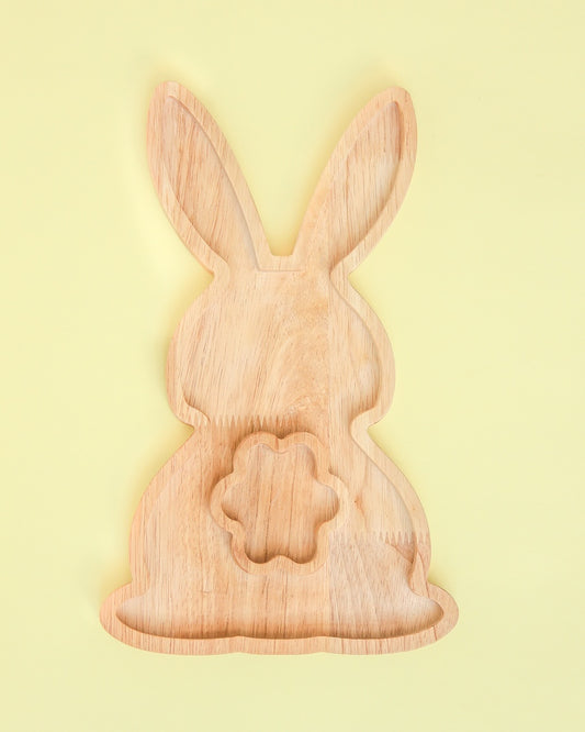 Charola de Madera en Forma de conejo