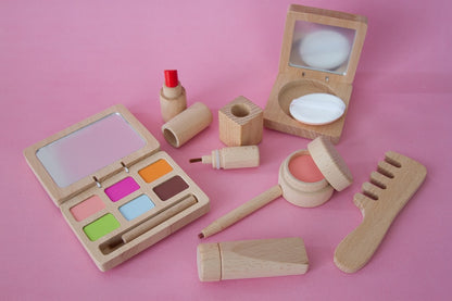 Set de Maquillaje de Madera