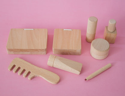 Set de Maquillaje de Madera