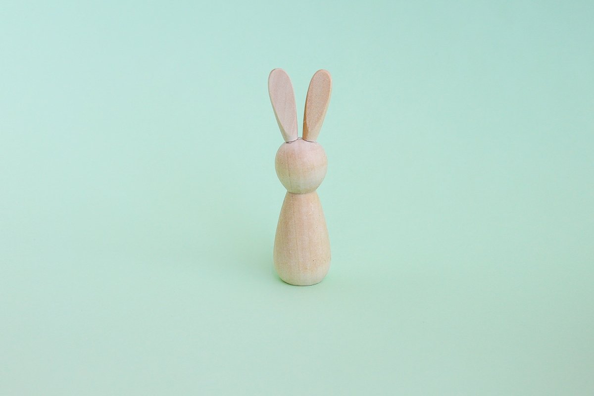 Conejo de Madera para Pintar – Manualidades y Creatividad para Niños - Aipai
