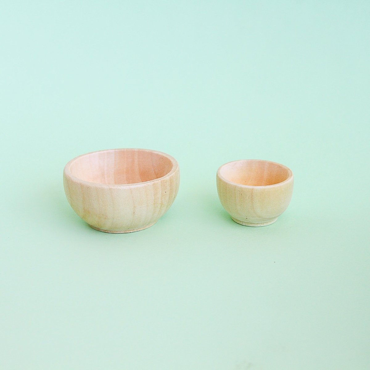 Cuenco de Madera Natural – Ideal para Juegos Sensoriales y Montessori - Se puede pintar - Aipai