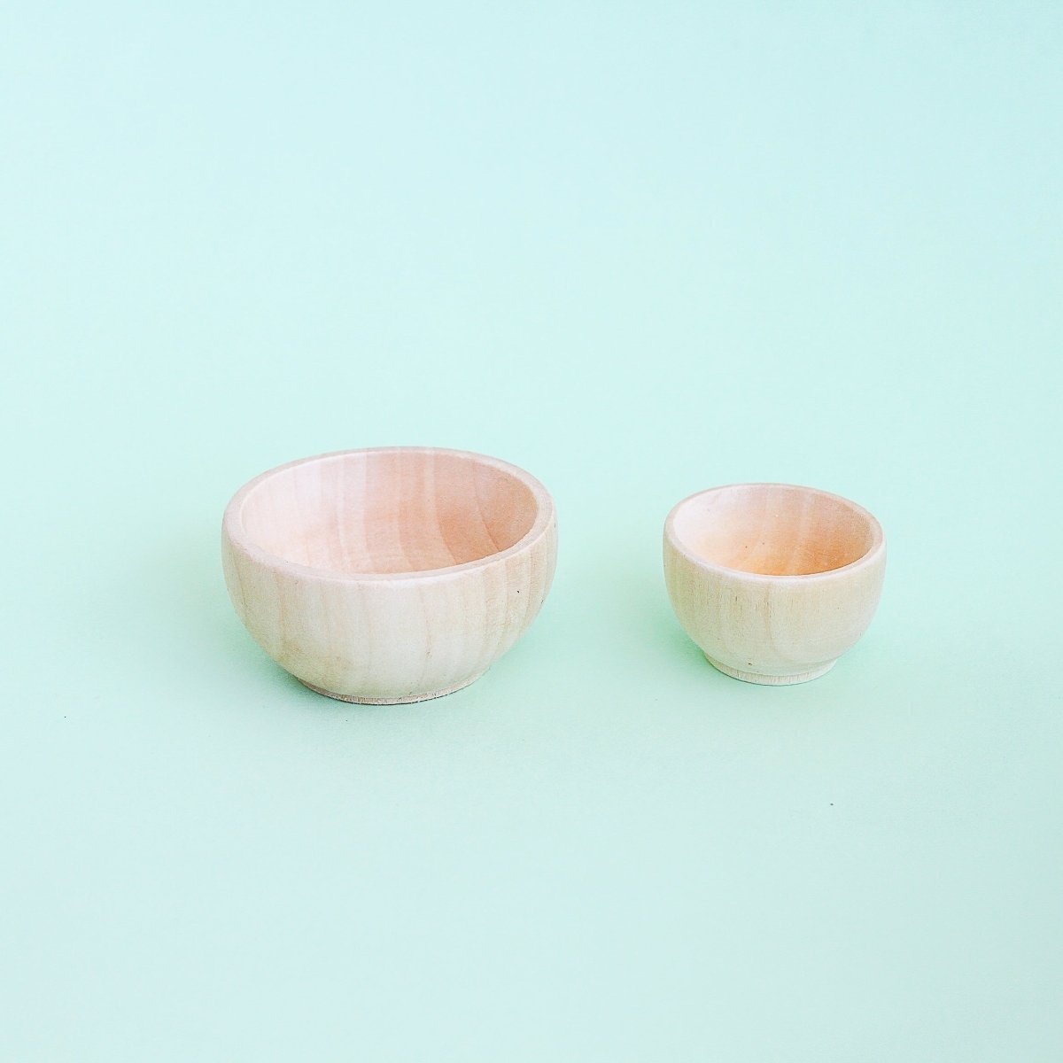 Cuenco de Madera Natural – Ideal para Juegos Sensoriales y Montessori - Se puede pintar - Aipai
