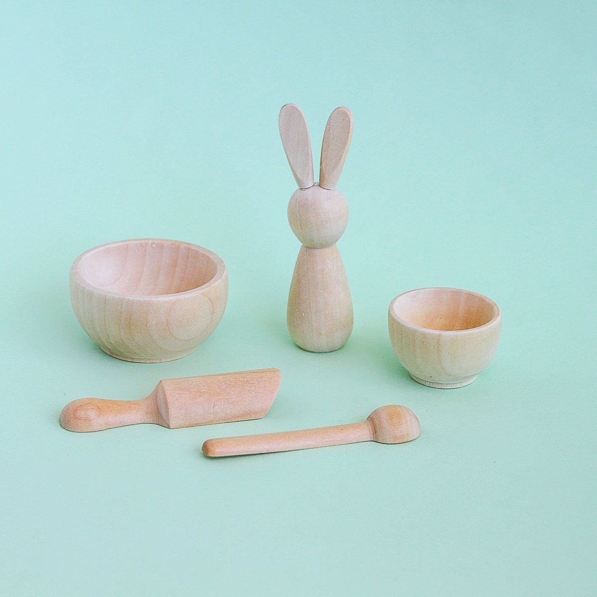 Cuenco de Madera Natural – Ideal para Juegos Sensoriales y Montessori - Se puede pintar - Aipai