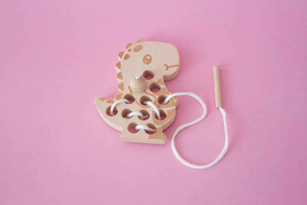 Dragón para Ensartar – Juguete Montessori de Motricidad Fina - Aipai