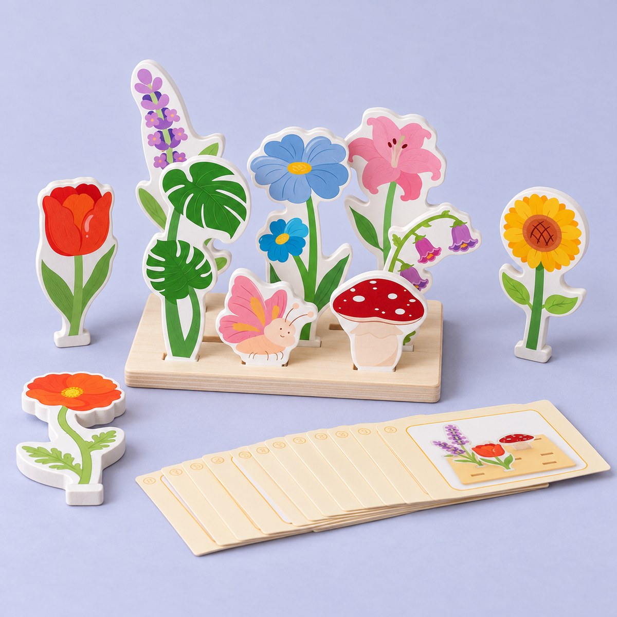 Flores de madera para encajar AIPAI 1