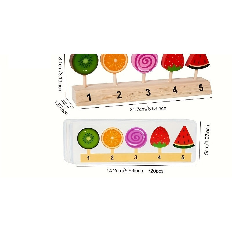 Medidas: base 21.7 x 4 cm, altura 8.1 cm con las paletas, tarjetas 14.2 x 5 cm