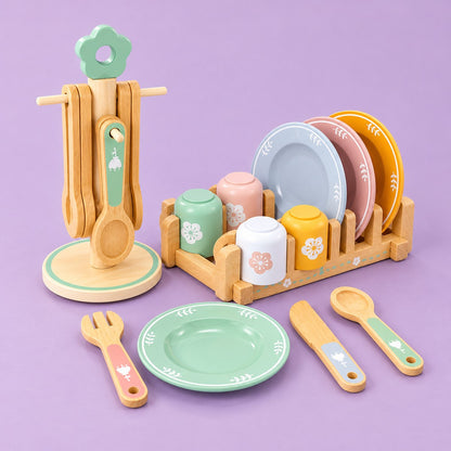 Vajilla de madera para niños AIPAI 1